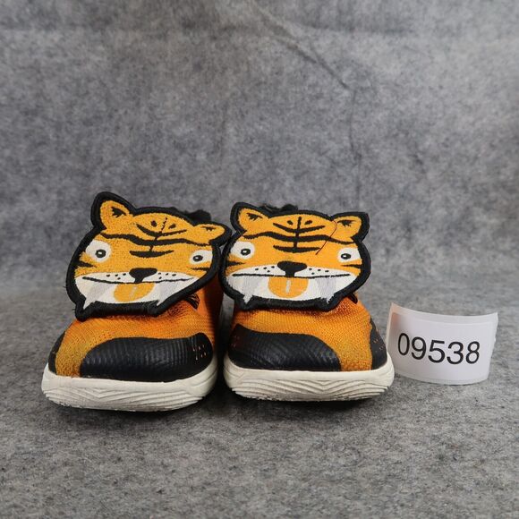 Nike Shoes Kids 7 Sneakers KD 11 Little Big Cats Slip On Toddler Orange Black - Picture 3 of 13